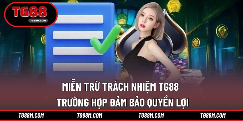 Miễn trừ trách nhiệm TG88